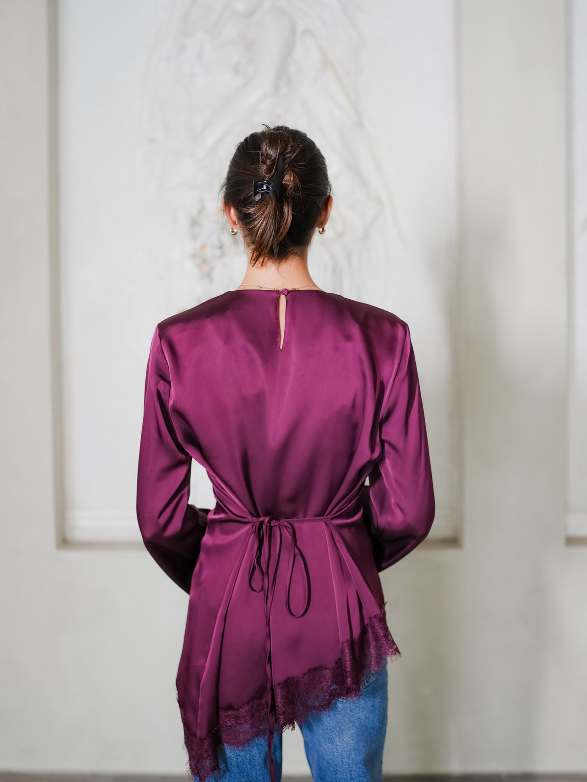 Ceren Tunic in Burgundy