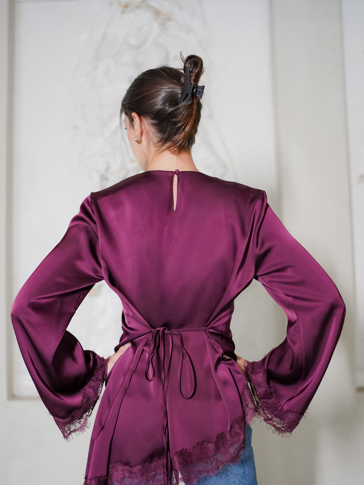 Ceren Tunic in Burgundy