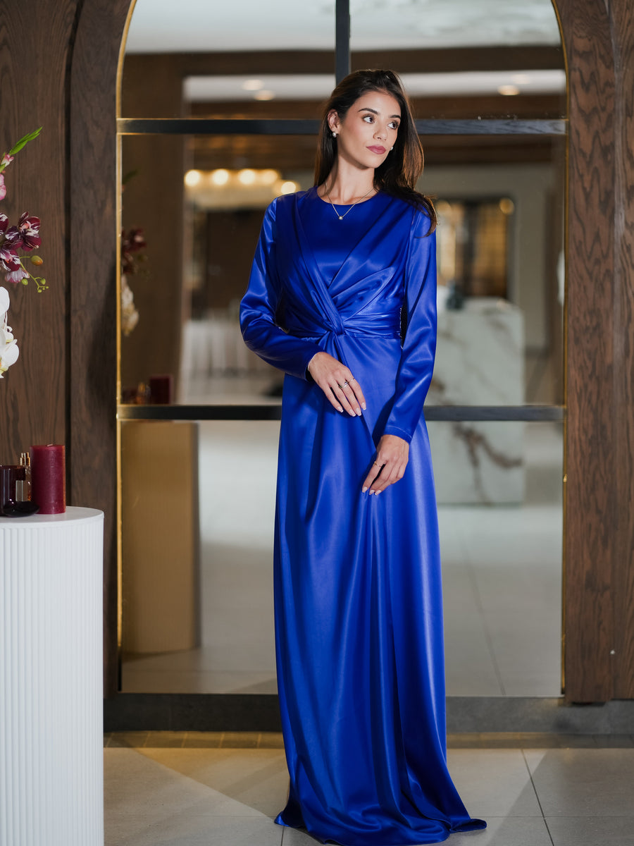 Derya Dress in Sapphire Blue