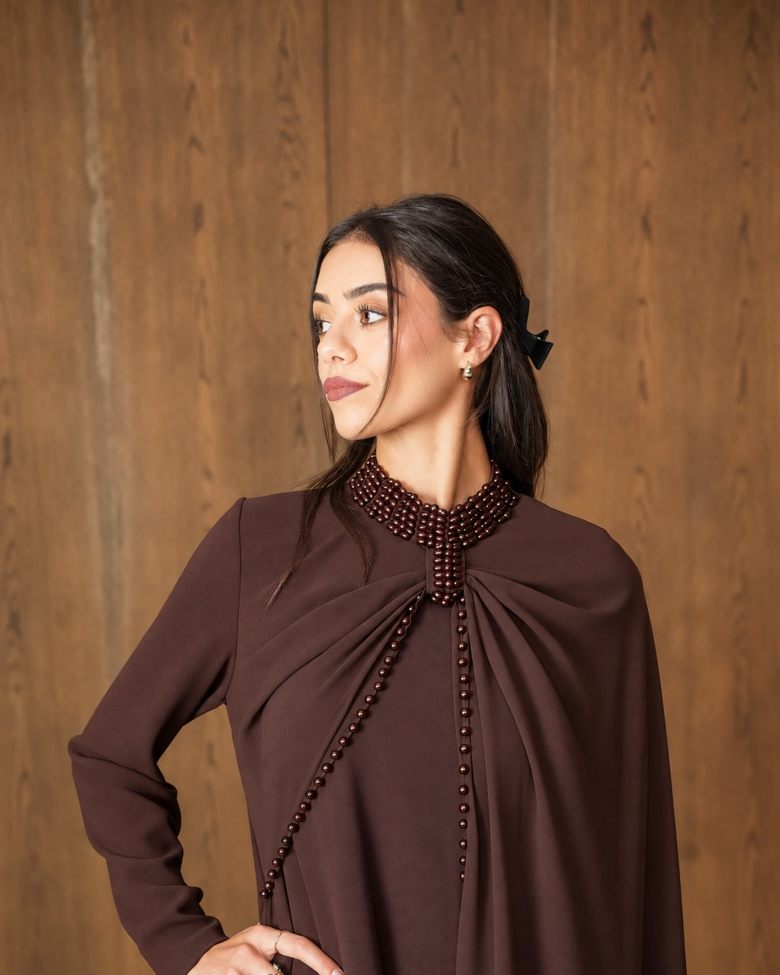 Gül Dress in Mocha