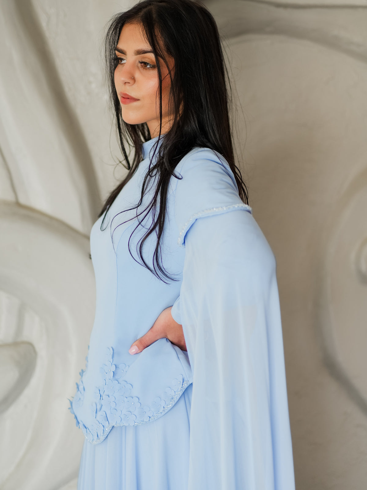 Sultan Dress in Soft Sky